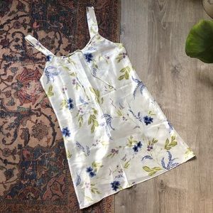 Vintage lingerie slip floral dress